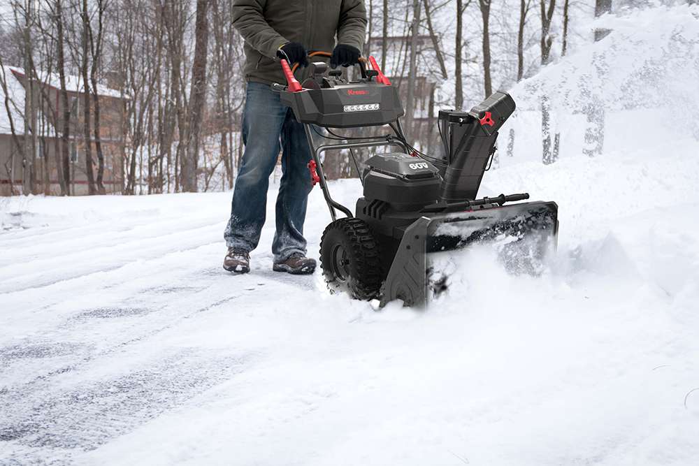 New From Kress: 60 V 2-Stage Self-Propelled Snow Blower